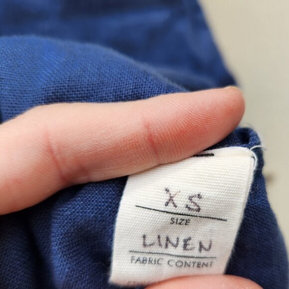 Two Days off Navy Linen Dress Kaneko - Picture 8 of 9